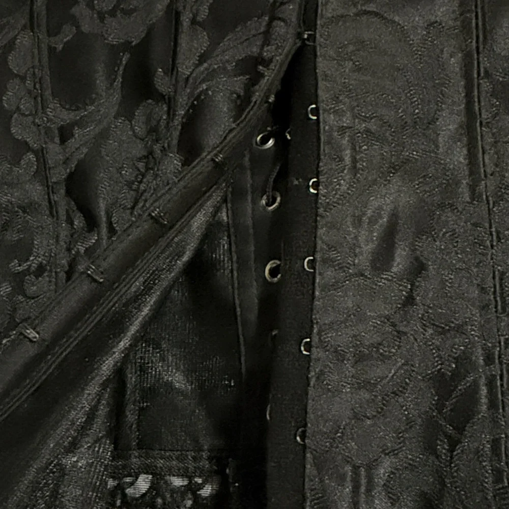 Frederick's of Hollywood Black Lace Corset Top - Picture 3 of 4